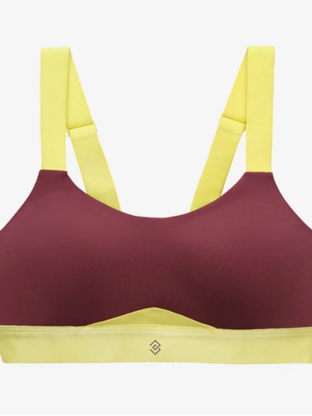Thirdlove 38G Love Plum Sports Bra with Lime Accents NWT